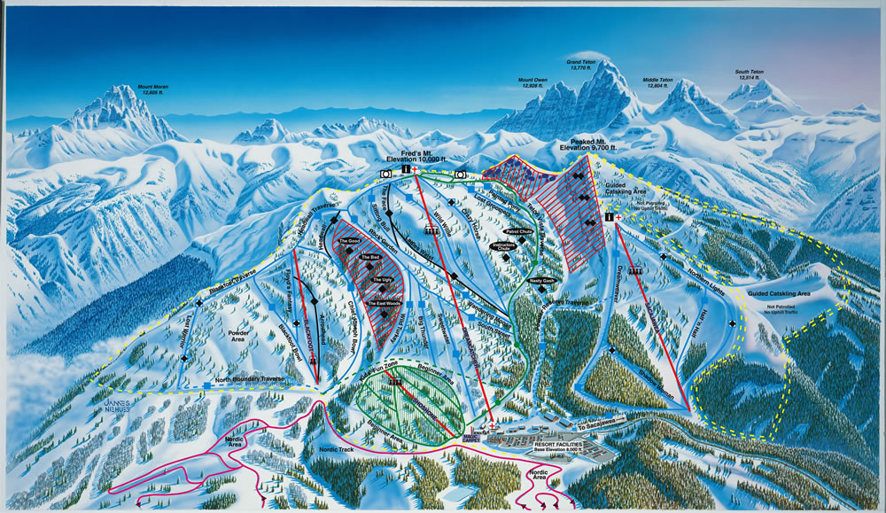 Grand Targhee Piste / Trail Map