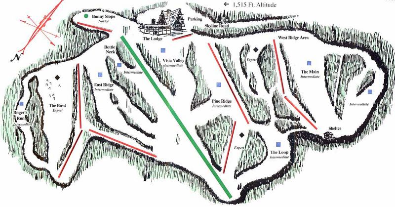 Skyline SA Piste / Trail Map