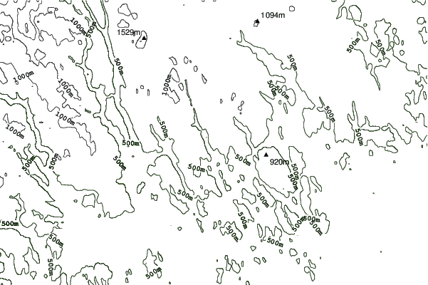Trysil neighbourhood contours