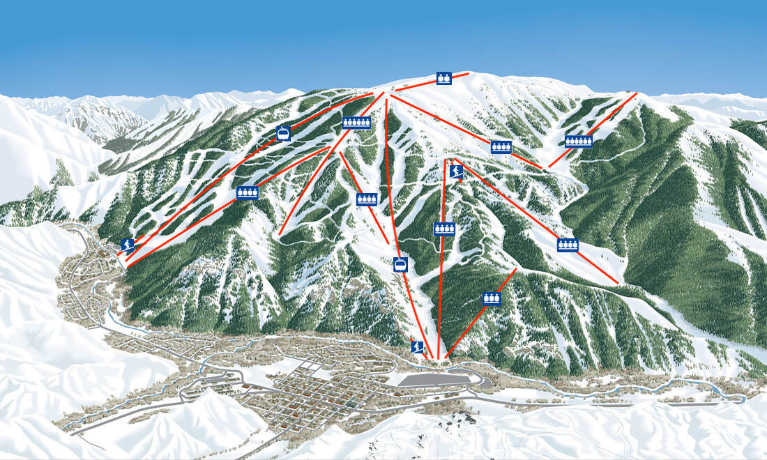 Alpenglow Piste / Trail Map