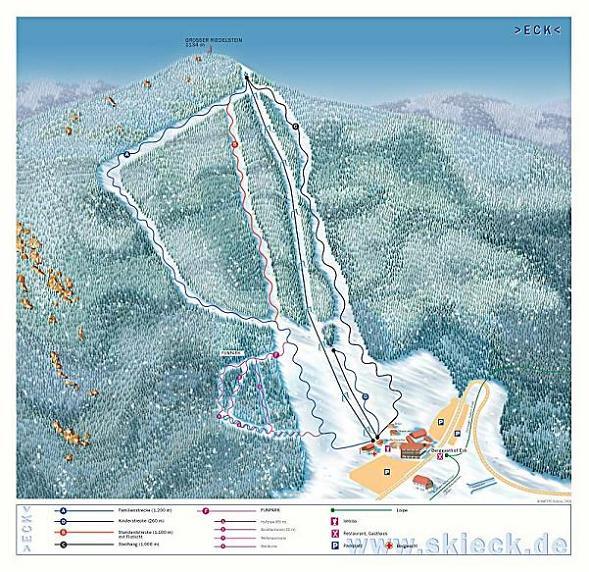 Arrach/Eck Piste / Trail Map