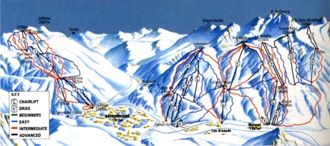 Bardonecchia Piste / Trail Map