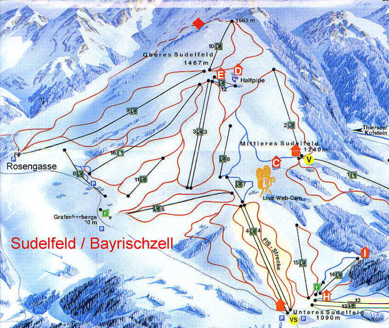 Bayrischzell-Brannenburg/Wendelstein Piste / Trail Map