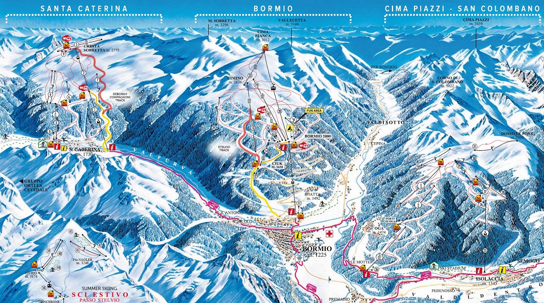 Bormio Piste / Trail Map