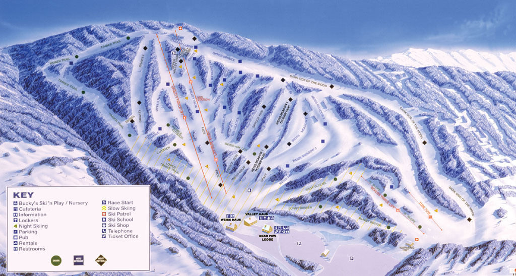 Canaan Valley Resort Piste / Trail Map