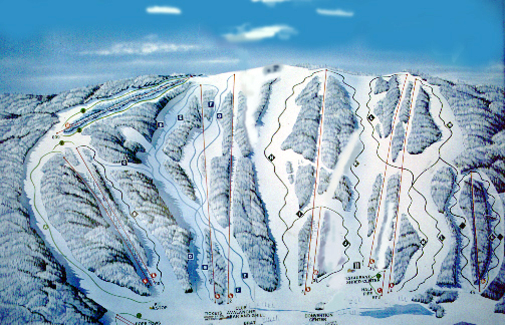 Devils Head Piste / Trail Map