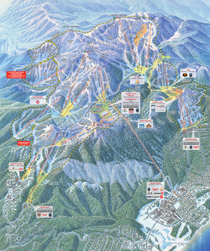Heavenly Piste / Trail Map
