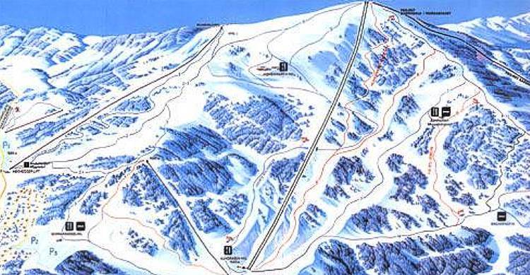 Klippitztörl Piste / Trail Map