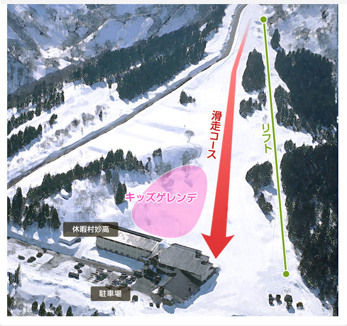Kyukamura Myoko Piste / Trail Map