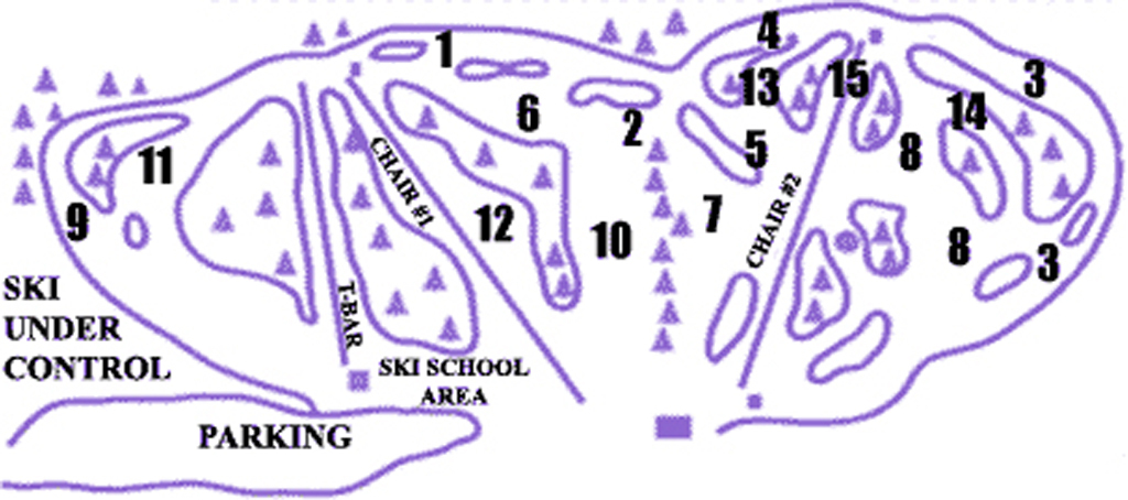 Lost Valley Piste / Trail Map
