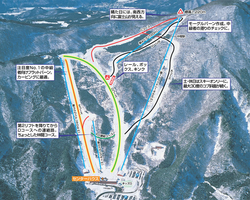 Norn Minakami Piste / Trail Map