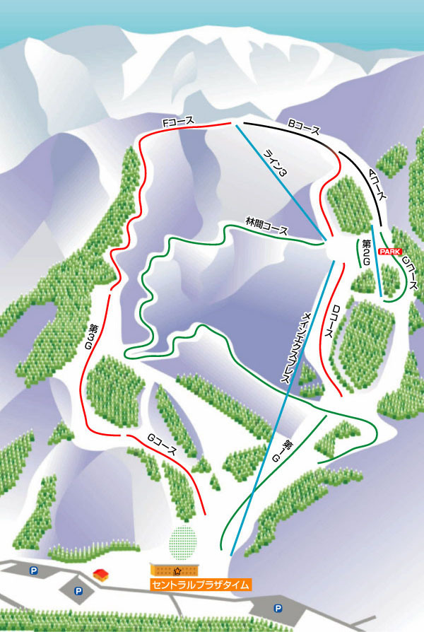 Snow Valley Toga Piste / Trail Map