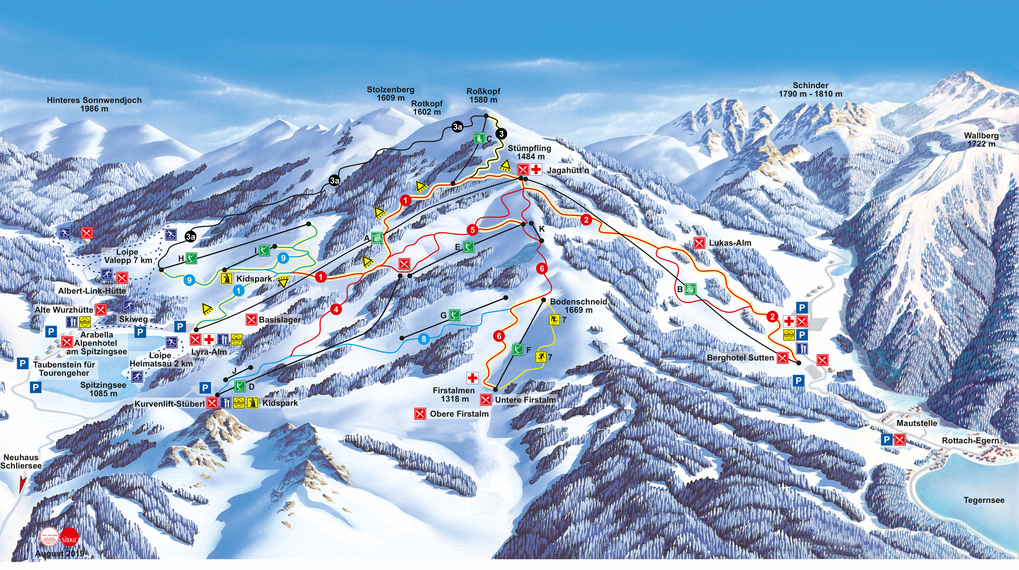 Spitzingsee Piste / Trail Map