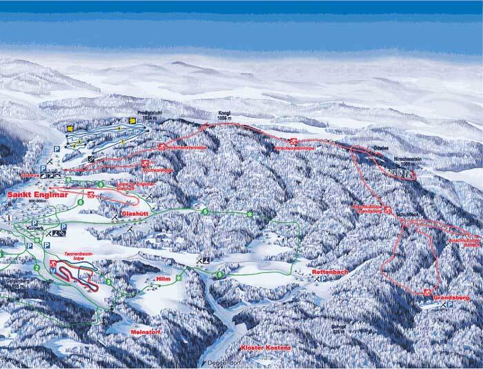 St. Englmar Piste / Trail Map