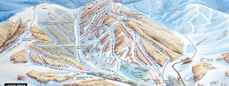 Thaiwoo Ski Resort Piste / Trail Map