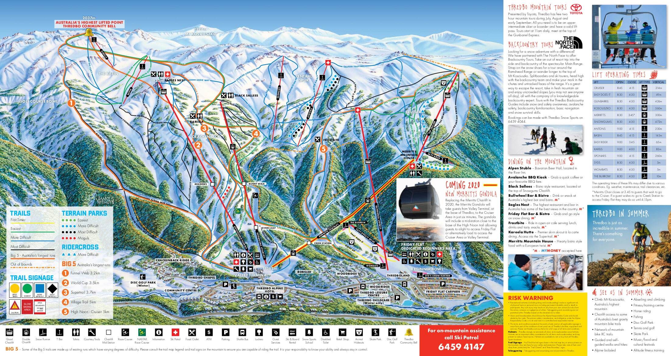 Thredbo Piste / Trail Map