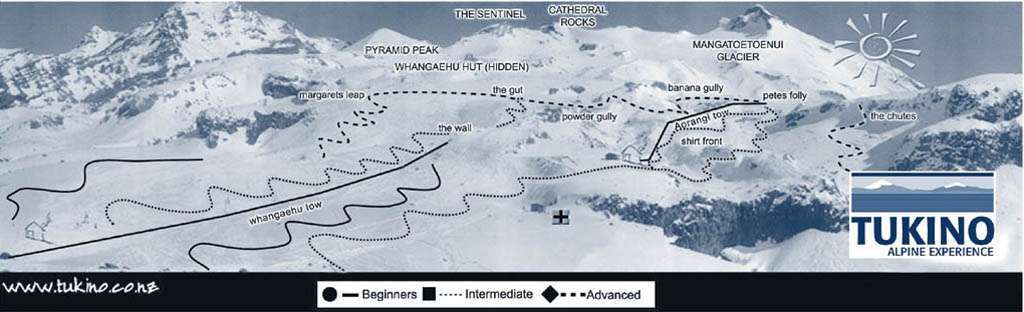 Tukino Piste / Trail Map