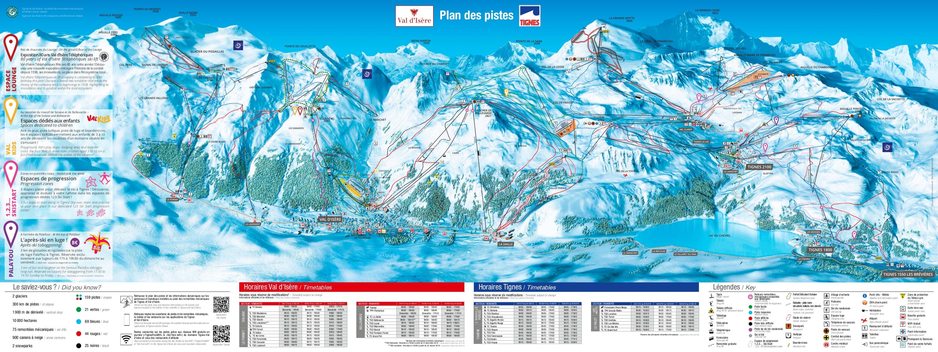 Val d'Isere Piste / Trail Map