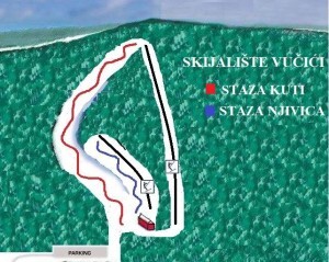 Vučići Piste / Trail Map
