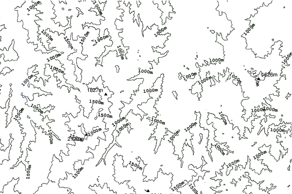 Aizu Kogen Takahata neighbourhood contours