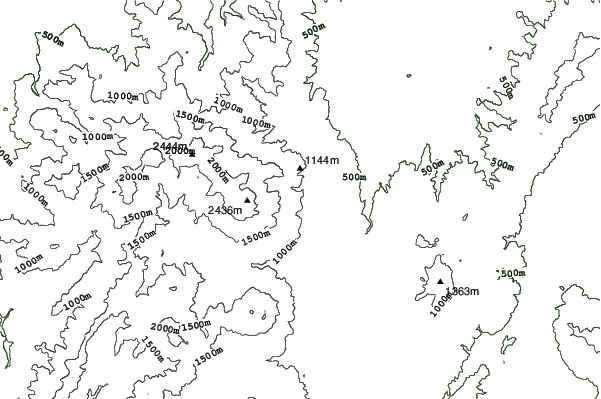 Akakura Champion neighbourhood contours