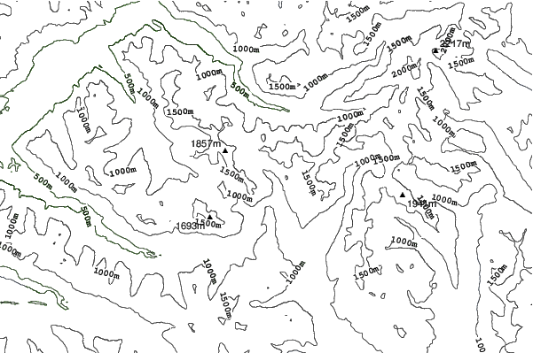 Alpental At The Summit neighbourhood contours