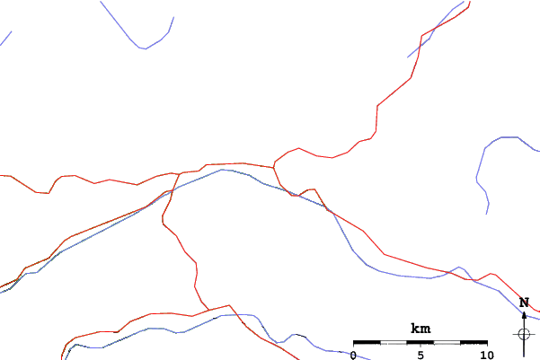 Roads and rivers close to Alpika Service