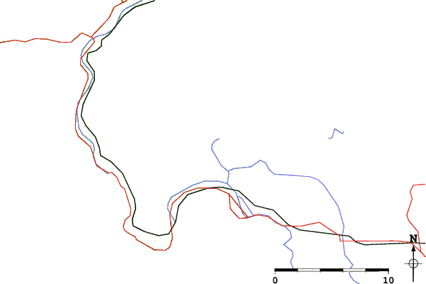Roads and rivers close to Altaussee
