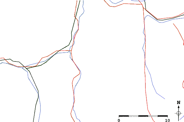 Roads and rivers close to Lungötz