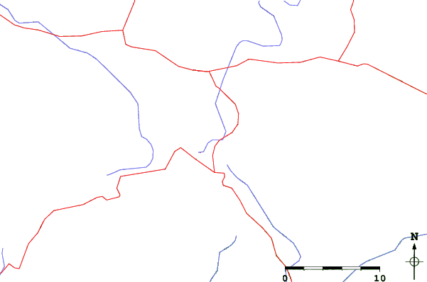Roads and rivers close to Appalachian Ski Mountain