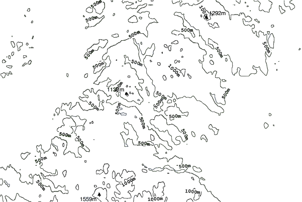 Åre neighbourhood contours