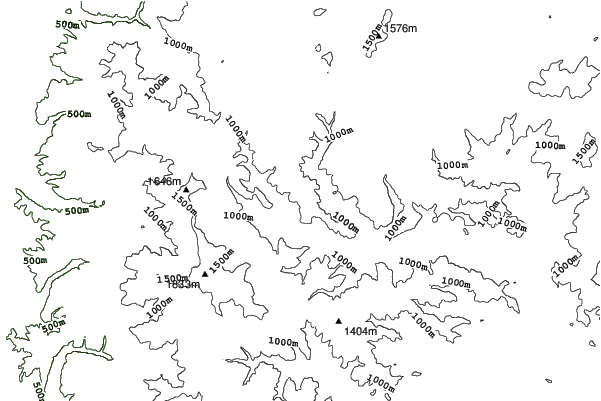 Arieşeni neighbourhood contours