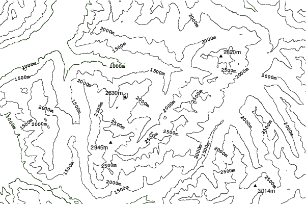 Arosa neighbourhood contours