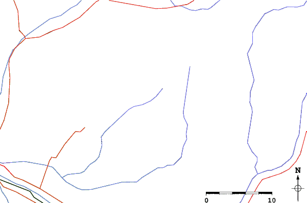 Roads and rivers close to Ski Arpa