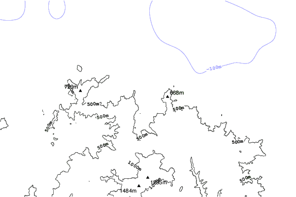 Asarigawa Onsen neighbourhood contours