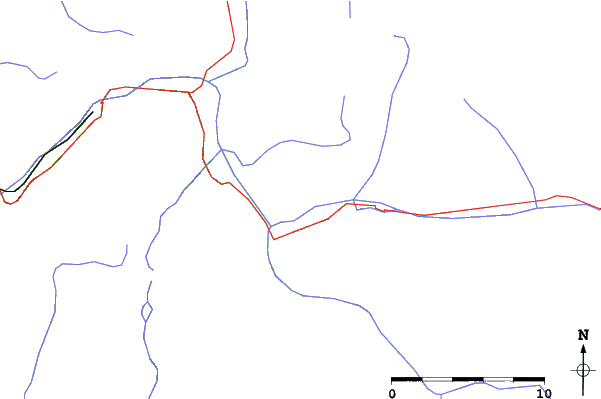 Roads and rivers close to Auris En Oisans