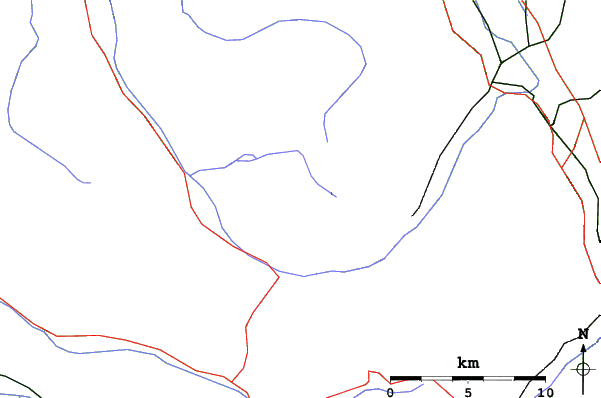 Roads and rivers close to Avoriaz