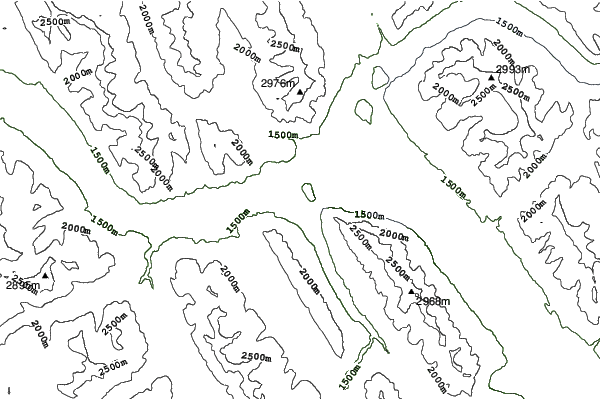 Banff Mt Norquay neighbourhood contours
