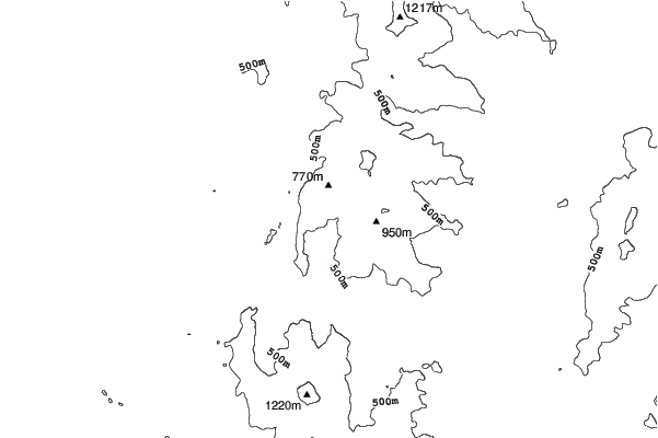 Bolton Valley Resort neighbourhood contours