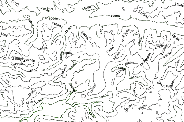 Bovec neighbourhood contours