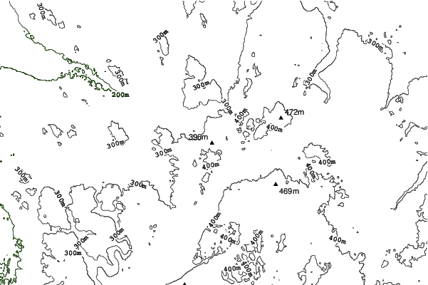 Boyne Mountain neighbourhood contours
