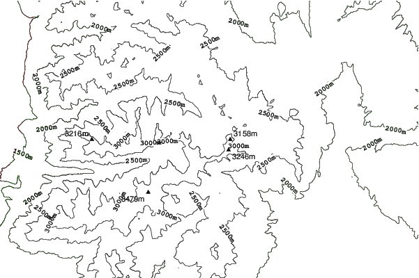 Brighton Resort neighbourhood contours