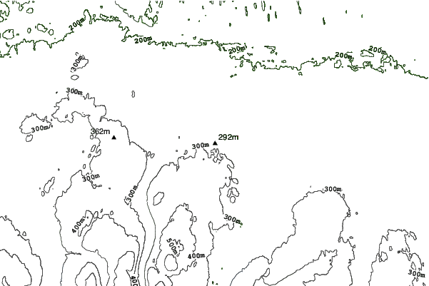 Bristol Mountain neighbourhood contours