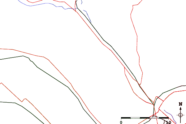 Roads and rivers close to Camp Fortune
