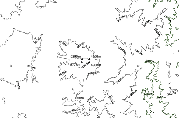 Cayambe neighbourhood contours