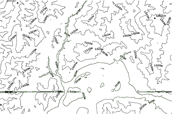 Coronet Peak neighbourhood contours