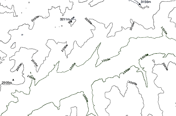 Crans Montana neighbourhood contours