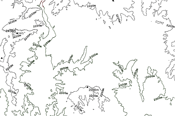 Durango Mountain Resort neighbourhood contours