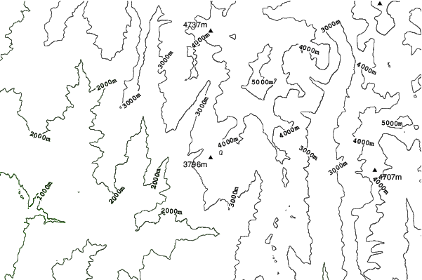 El Colorado neighbourhood contours