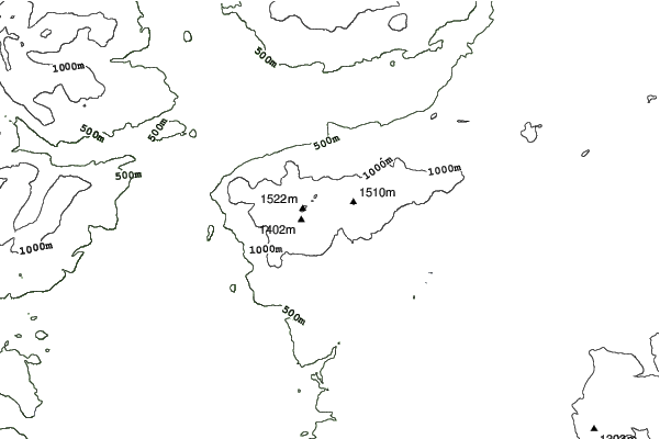 El Fraile neighbourhood contours